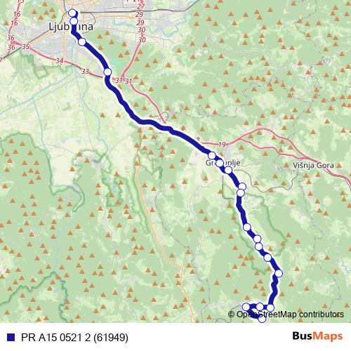 PR A15 0521 2 (61949) bus Line Map