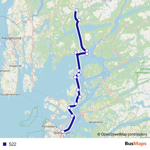 522 ferry Line Map
