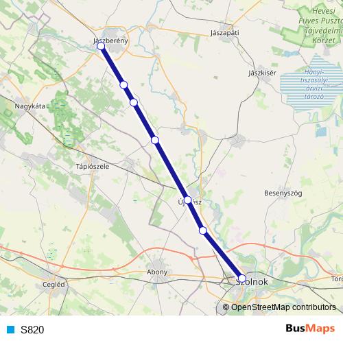 S820 rail Line Map