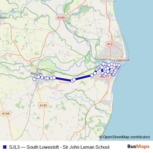 SJL3 bus Line Map