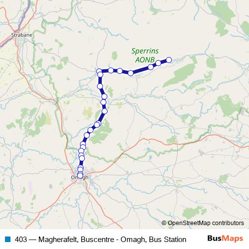 403 bus Line Map