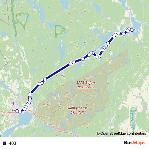403 bus Line Map