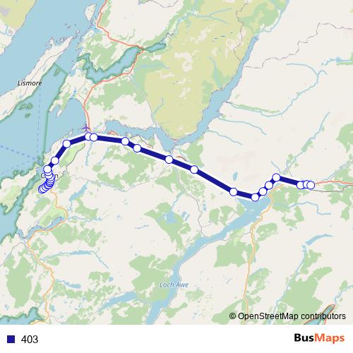 403 bus Line Map