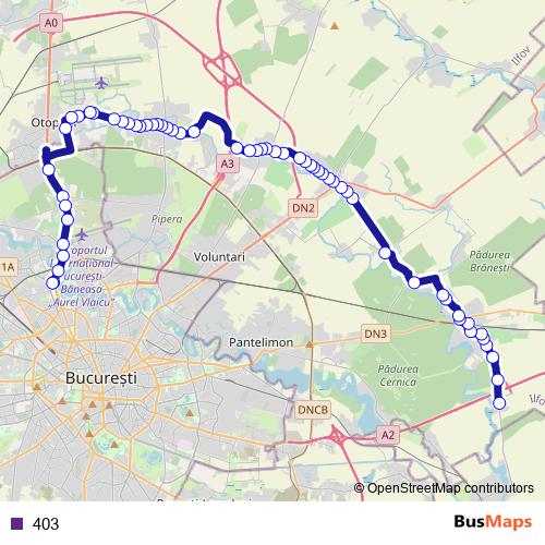 403 bus Line Map