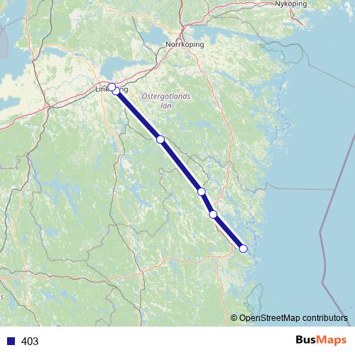 403 bus Line Map