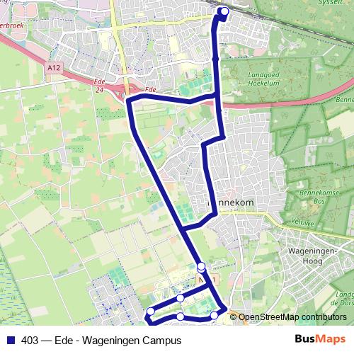 403 bus Line Map