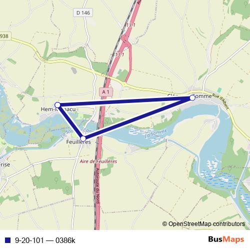 9-20-101 bus Line Map