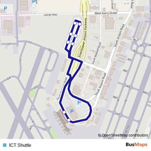 ICT Shuttle bus Line Map