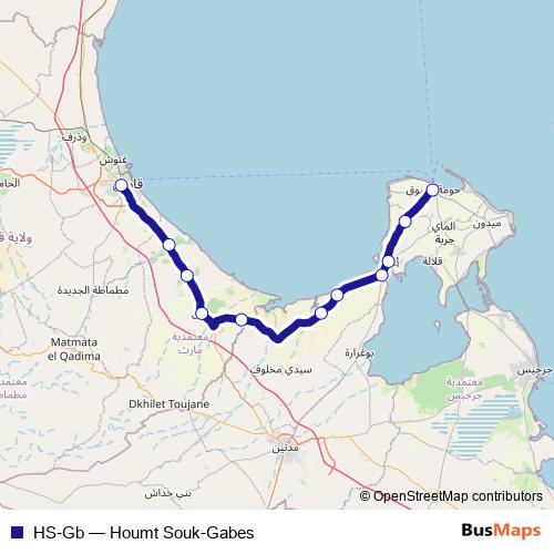 HS-Gb bus Line Map