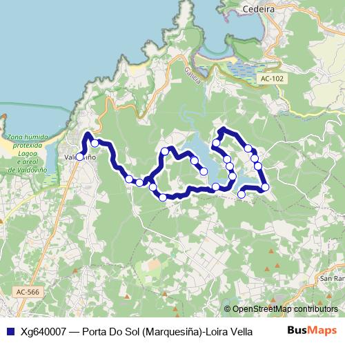 Xg640007 bus Line Map