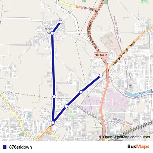 876stldown bus Line Map