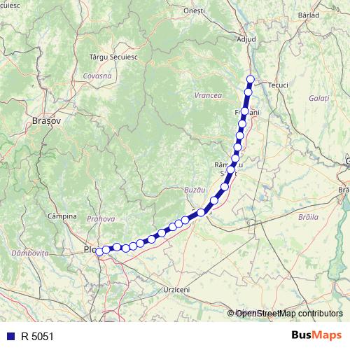 R 5051 rail Line Map