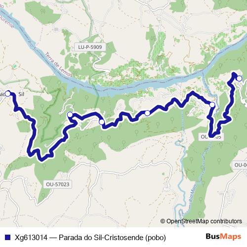 Xg613014 bus Line Map