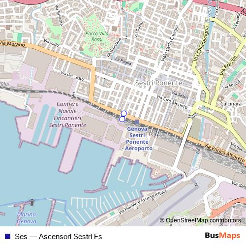 Ses cable-car Line Map