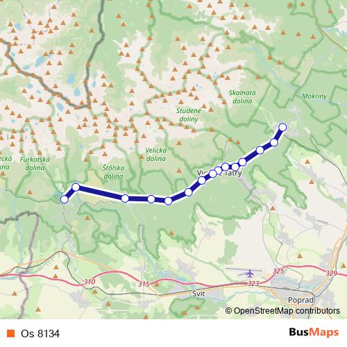 Os 8134 rail Line Map