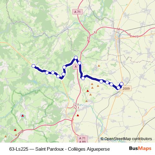 63-Ls225 bus Line Map