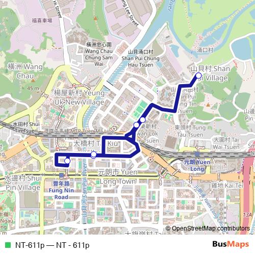 NT-611p bus Line Map
