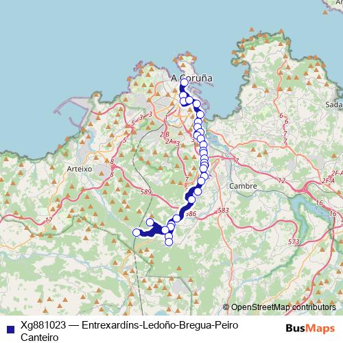 Xg881023 bus Line Map