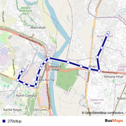 270stlup bus Line Map