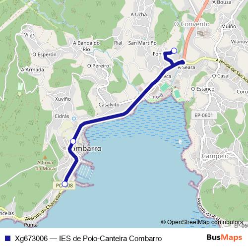 Xg673006 bus Line Map
