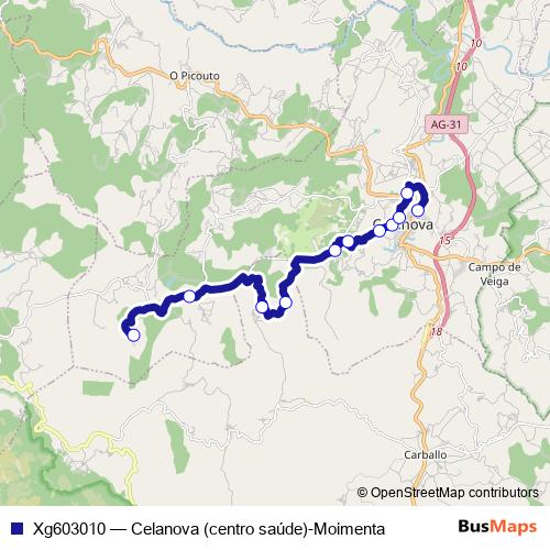 Xg603010 bus Line Map
