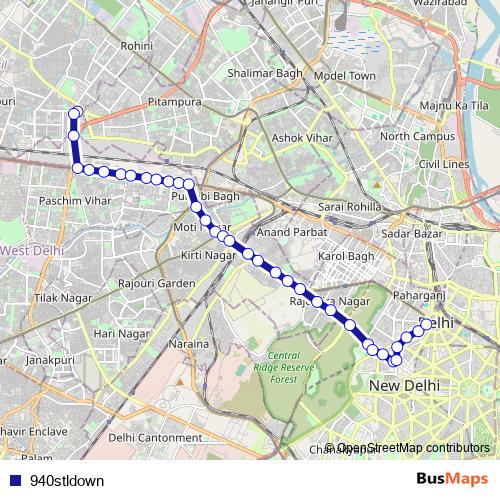 940stldown bus Line Map