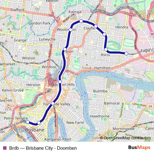 Brdb rail Line Map