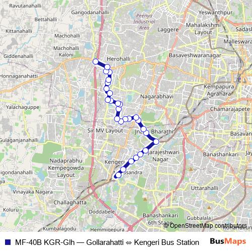 MF-40B KGR-Glh bus Line Map