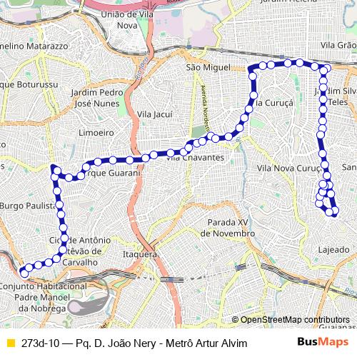 273d-10 bus Line Map
