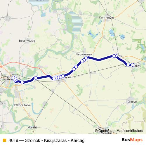 4619 bus Line Map
