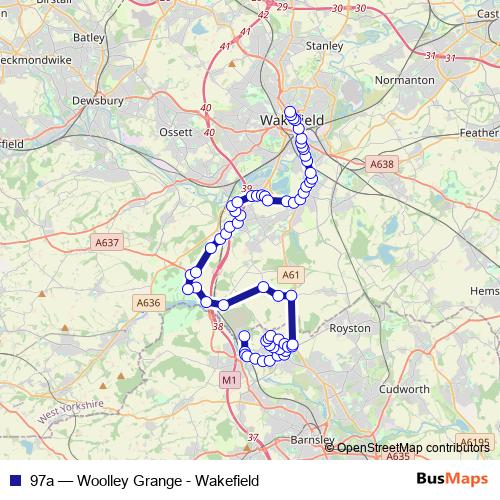 97a bus Line Map