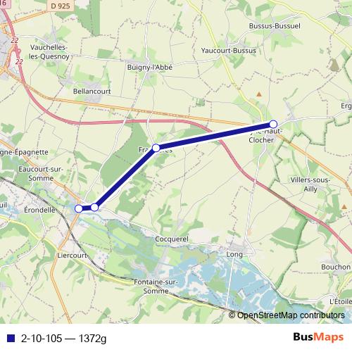2-10-105 bus Line Map