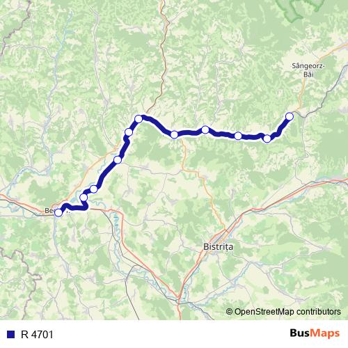 R 4701 rail Line Map