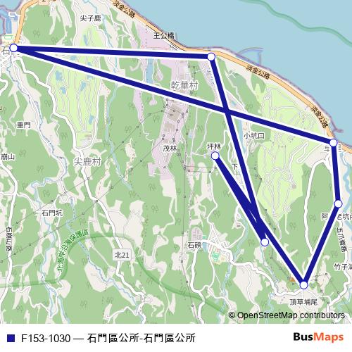 F153-1030 bus Line Map