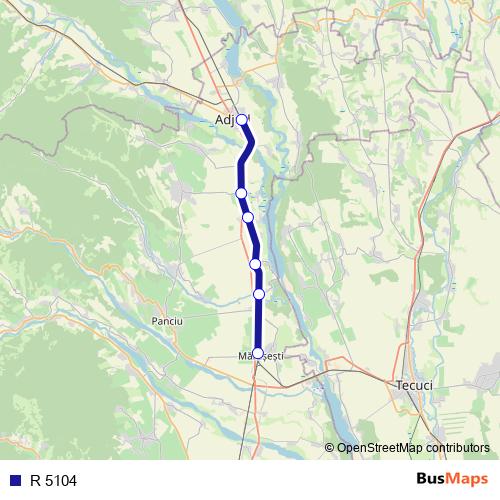 R 5104 rail Line Map