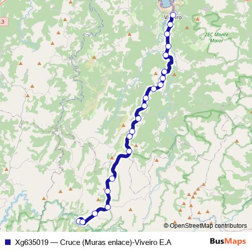 Xg635019 bus Line Map
