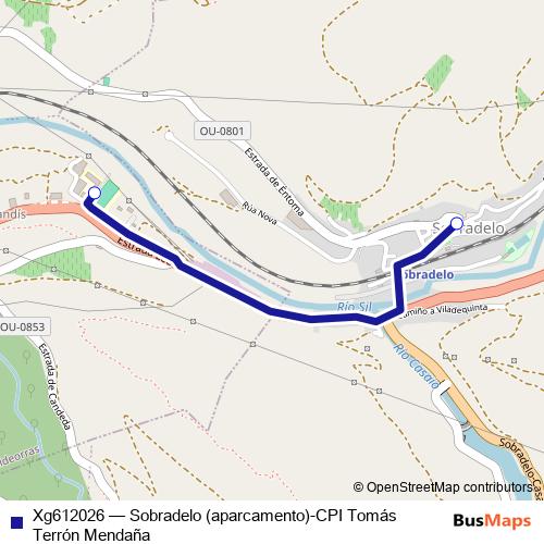 Xg612026 bus Line Map