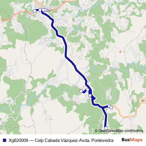 Xg620009 bus Line Map