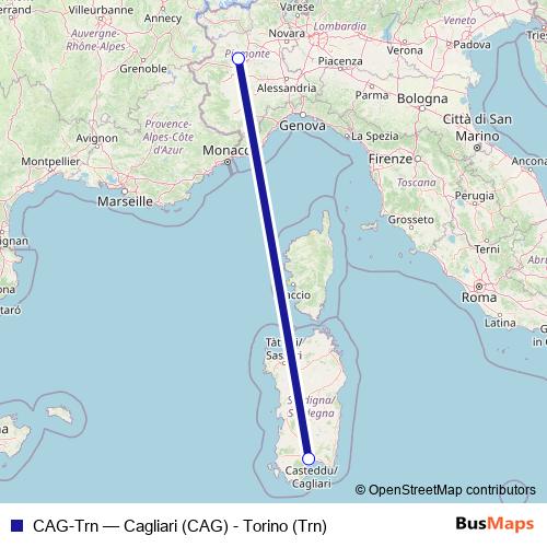 CAG-Trn air Line Map