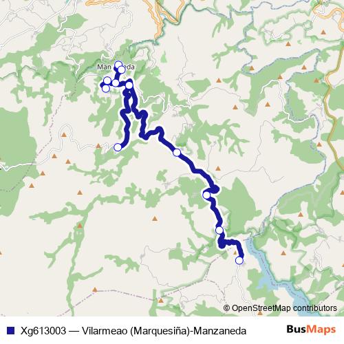 Xg613003 bus Line Map