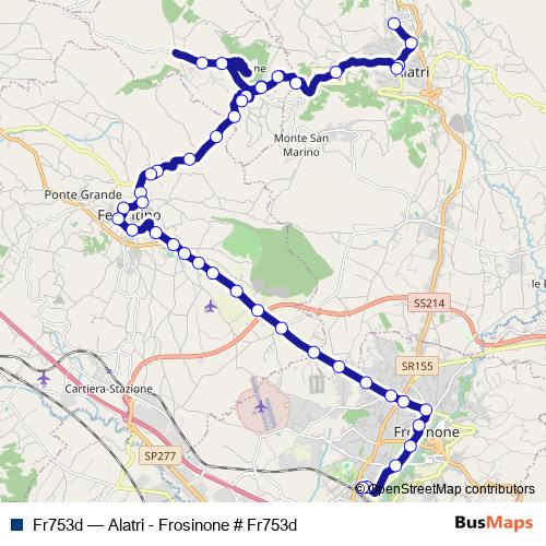 Fr753d bus Line Map