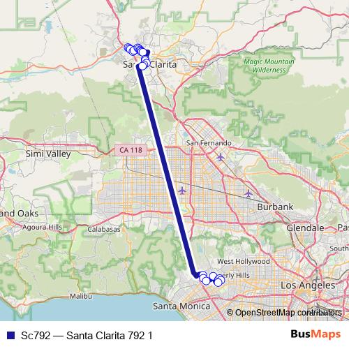 Sc792 bus Line Map