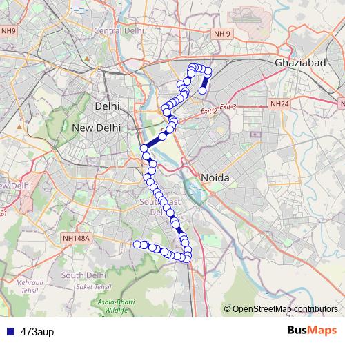 473aup bus Line Map