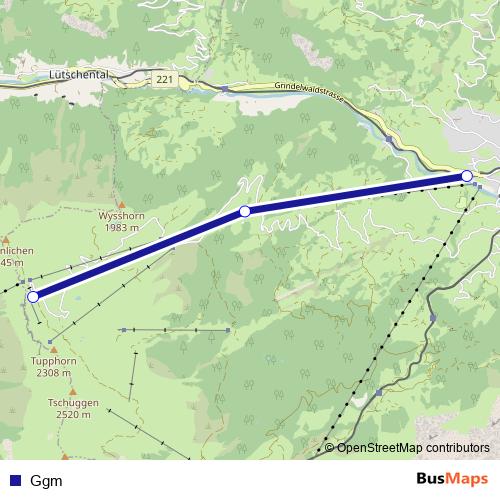 Ggm cable-car Line Map