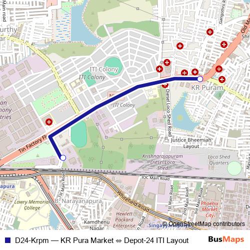 D24-Krpm bus Line Map