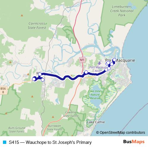S415 bus Line Map