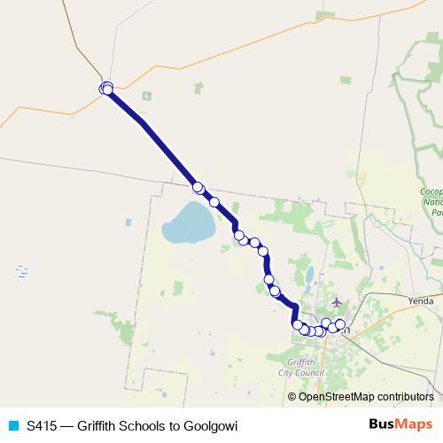 S415 bus Line Map