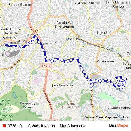 3738-10 bus Line Map