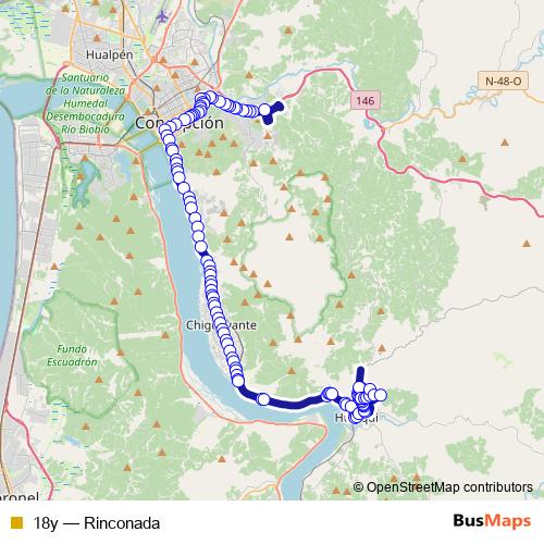 18y bus Line Map