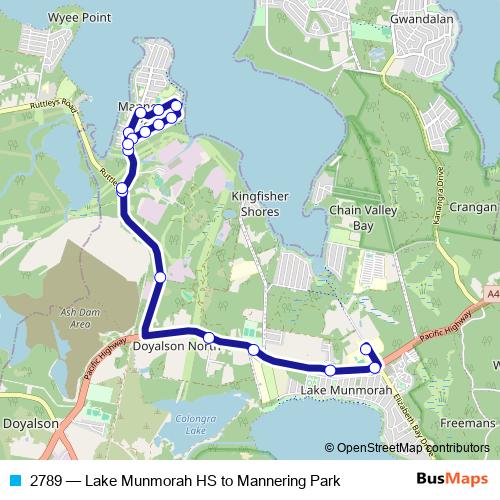 2789 bus Line Map